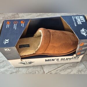 Dockers Tan Slippers with Cream Lining